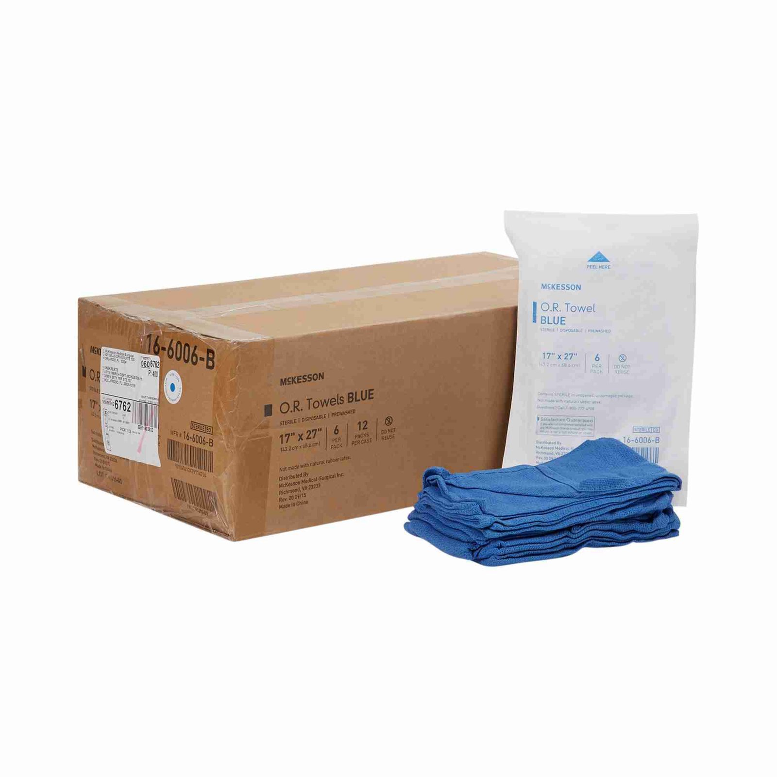 Mckesson Blue Sterile O R Towel X Inch Jeritek Llc