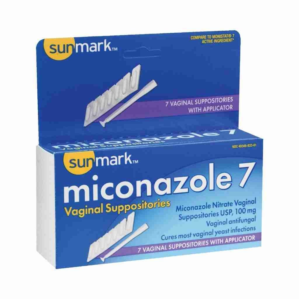 sunmark® Miconazole Nitrate Vaginal Antifungal, 7 Suppositories ...