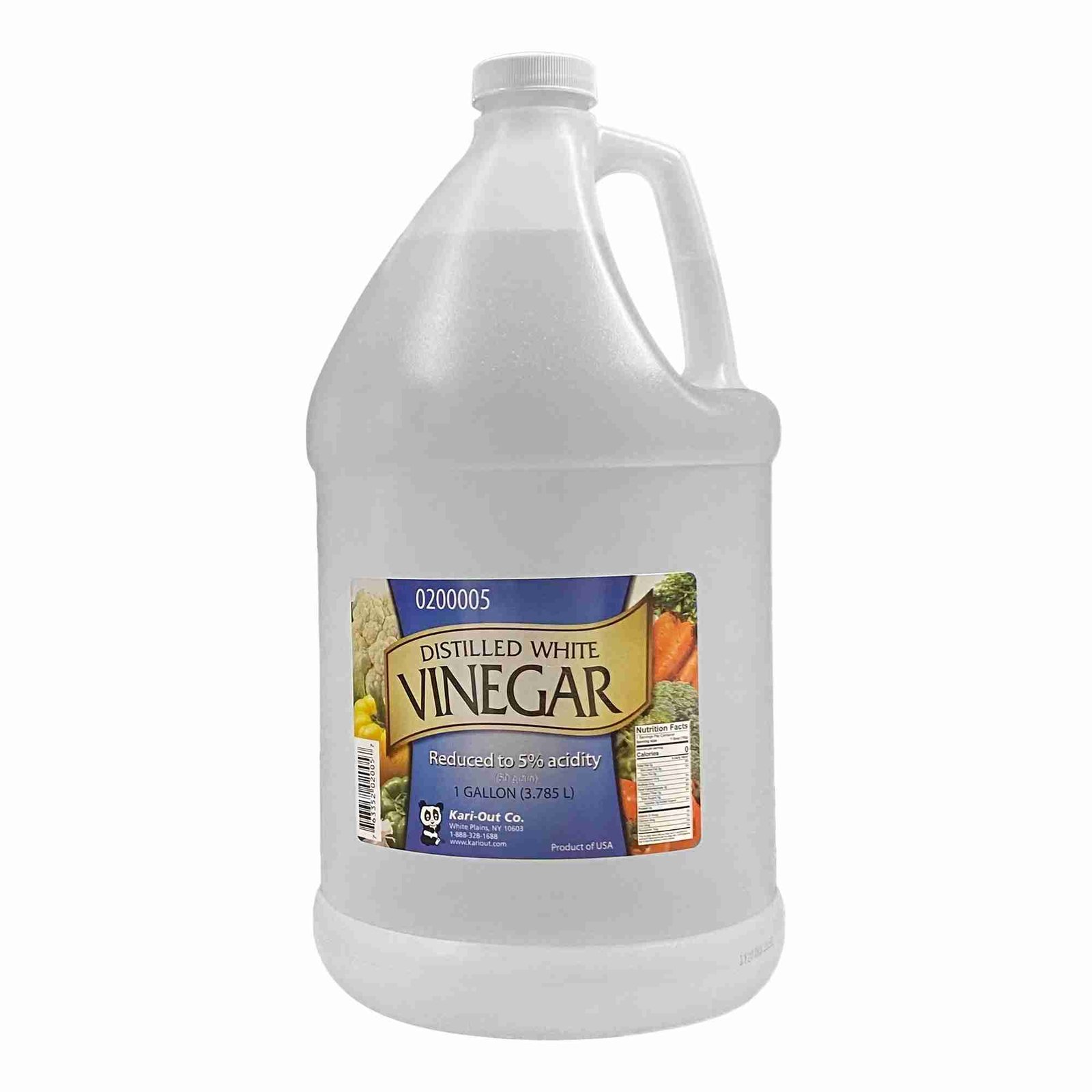 KariOut Distilled White Vinegar, 1 gal Jug Jeritek LLC