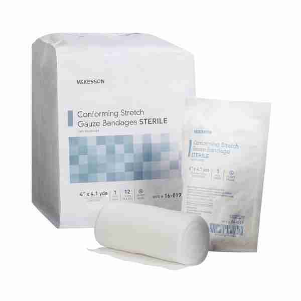 McKesson Sterile Conforming Bandage, 4 Inch x 4-1/10 Yard