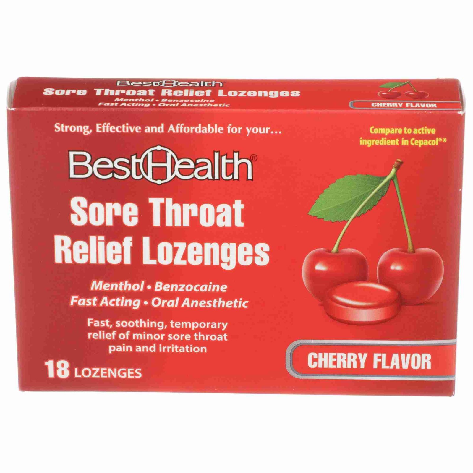 Best Health® Benzocaine / Menthol Sore Throat Relief - Jeritek LLC