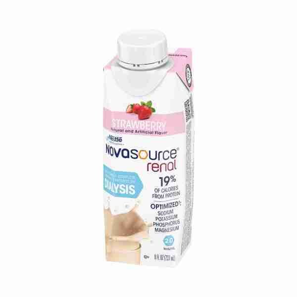 Novasource® Renal Strawberry Oral Supplement, 8 oz. Carton