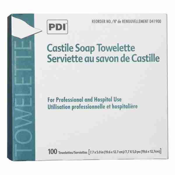 PDI® Scented Castile Soap Towelettes, Individual Packet