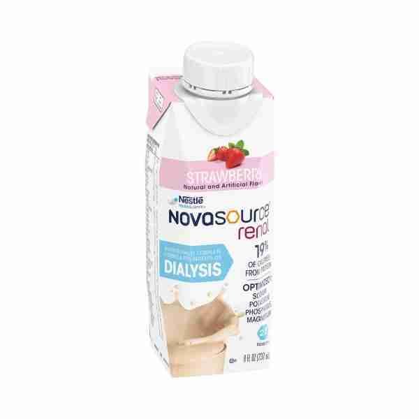 Novasource® Renal Strawberry Oral Supplement, 8 oz. Carton