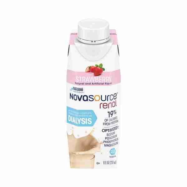 Novasource® Renal Strawberry Oral Supplement, 8 oz. Carton